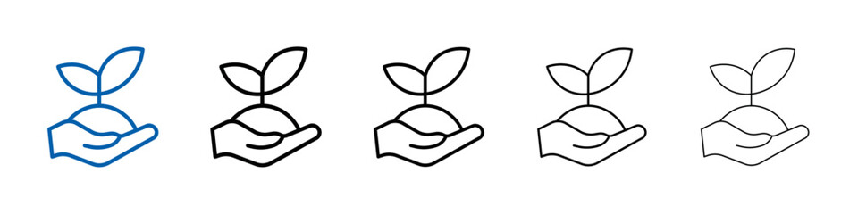 Poster - Environment icon Outline vector logo for web ui