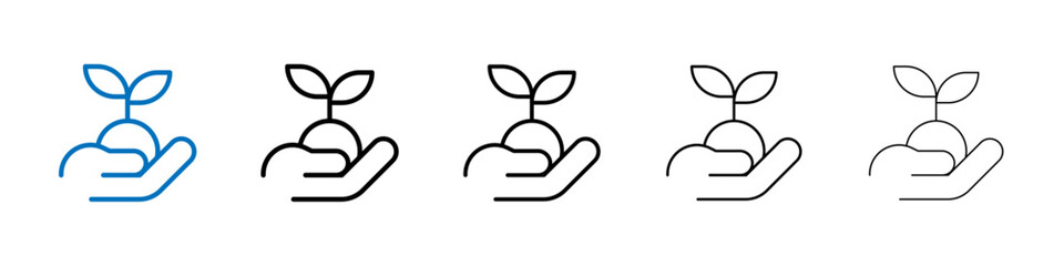Poster - Environment icon Outline vector logo for web ui