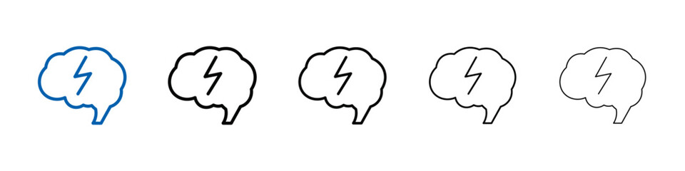 Poster - Epilepsy icon Outline vector logo for web ui