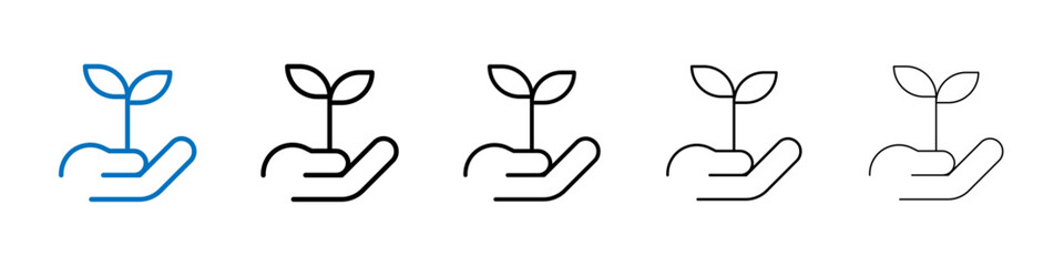 Poster - Environment icon Outline vector logo for web ui