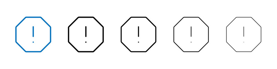 Aufkleber - Error Icon Outline vector logo for web ui