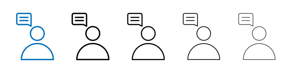 Poster - Expert opinion icon Outline vector logo for web ui