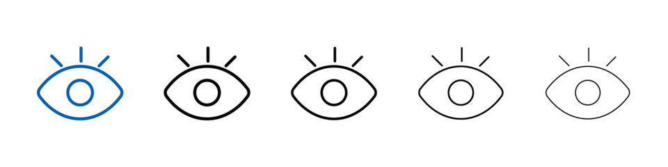 Poster - Eye icon Outline vector logo for web ui
