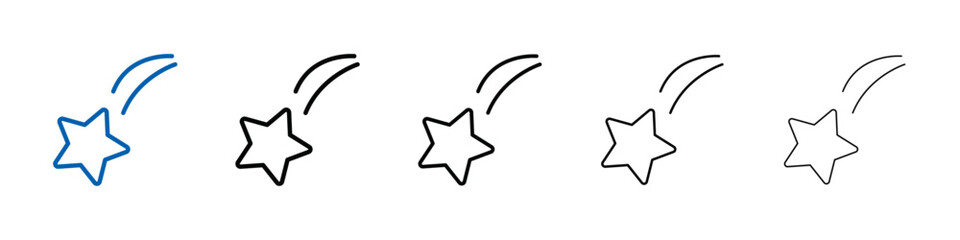 Poster - Falling Star Icon Outline vector logo for web ui