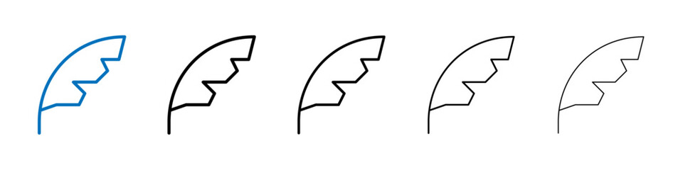 Aufkleber - Feather icon Outline vector logo for web ui