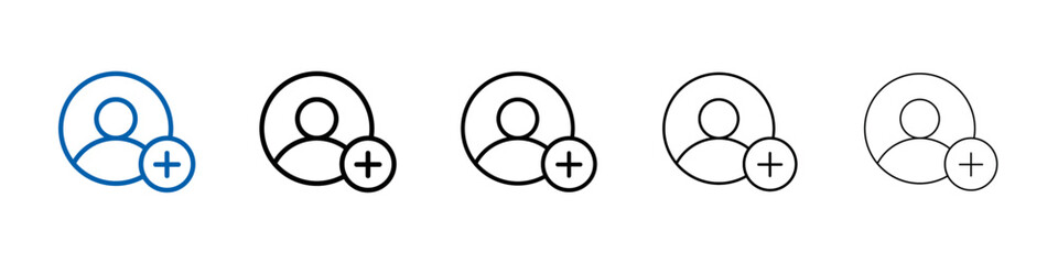 Poster - Follower icon Outline vector logo for web ui