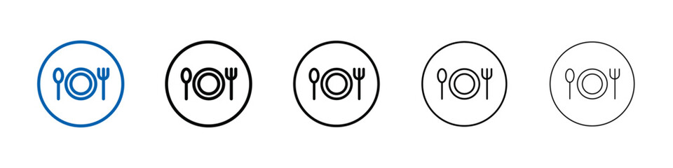Poster - Food and restaurant icon Outline vector logo for web ui