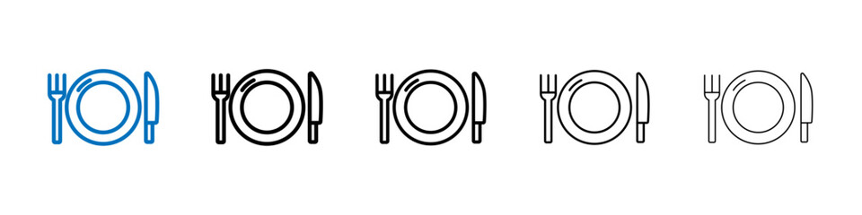 Poster - Food icon Outline vector logo for web ui