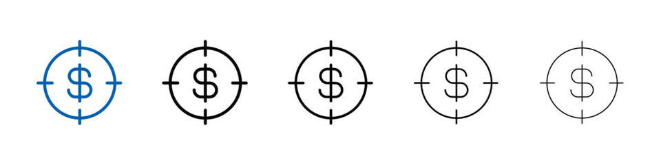 Poster - Funds hunting icon Outline vector logo for web ui