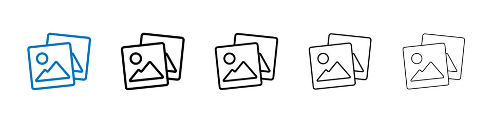 Poster - Gallery icon Outline vector logo for web ui