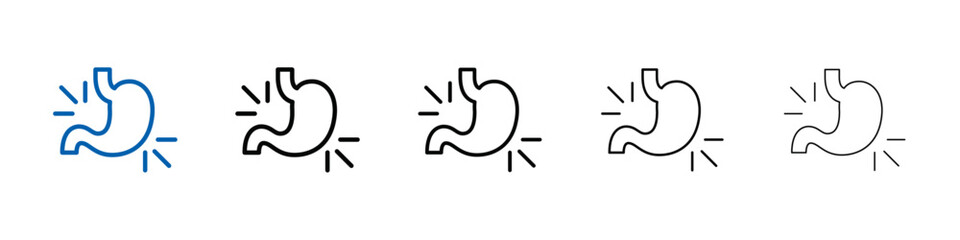 Poster - Gastritis icon Outline vector logo for web ui