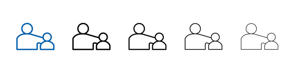 Poster - Guardian icon Outline vector logo for web ui