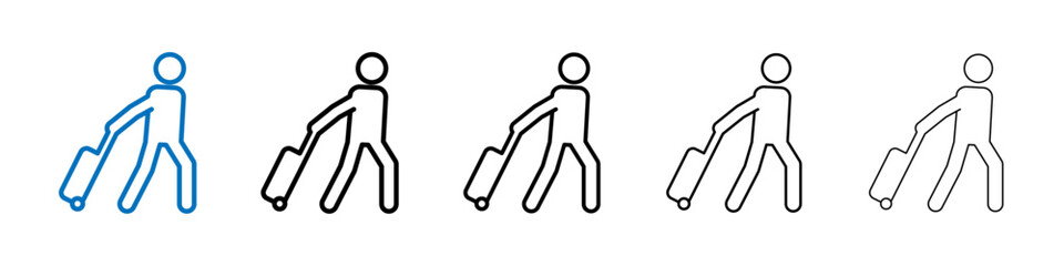 Poster - Guest icon Outline vector logo for web ui