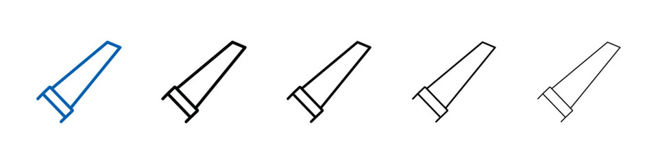 Poster - hacksaw icon Outline vector logo for web ui