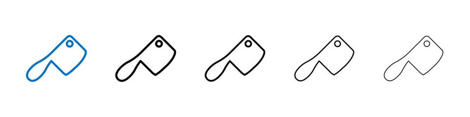 Poster - Hatchet icon Outline vector logo for web ui