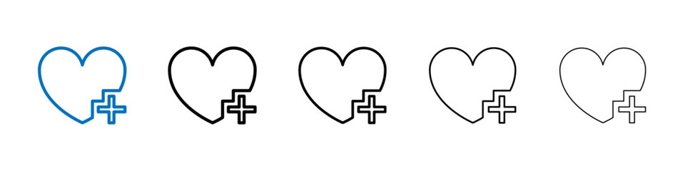 Poster - Health care icon Outline vector logo for web ui