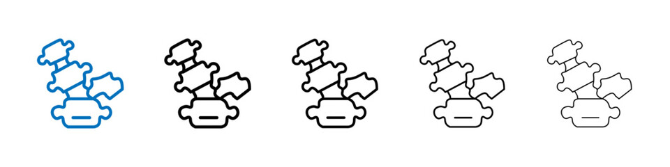 Poster - Hernia icon Outline vector logo for web ui