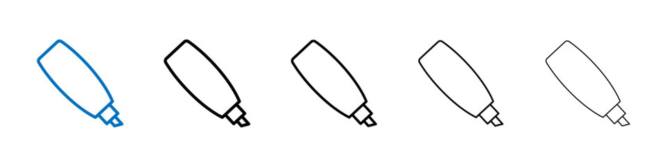 Aufkleber - Highlighter icon Outline vector logo for web ui