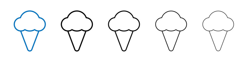 Poster - Ice Cream icon Outline vector logo for web ui