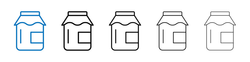 Aufkleber - Jam icon Outline vector logo for web ui