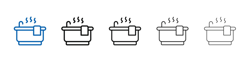 Poster - Jacuzzi icon Outline vector logo for web ui