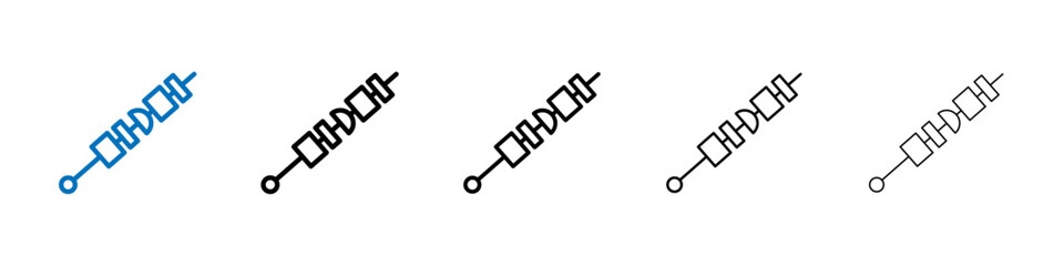 Poster - Kebab icon Outline vector logo for web ui