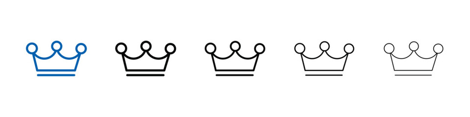 Poster - king crown icon Outline vector logo for web ui