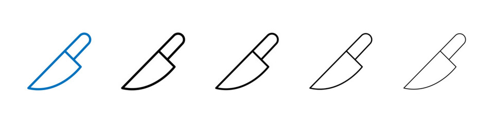 Poster - Knife icon Outline vector logo for web ui