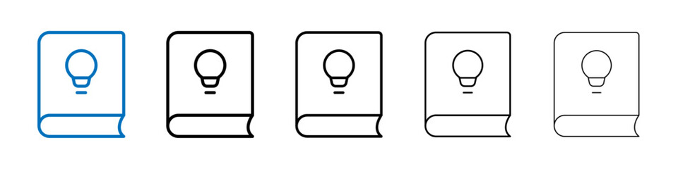 Poster - Knowledge icon Outline vector logo for web ui