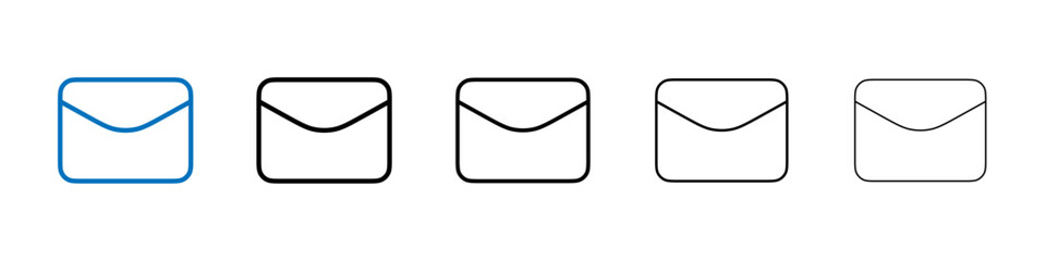 Poster - Mail Icon Outline vector logo for web ui
