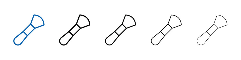 Poster - makeup brush icon Outline vector logo for web ui