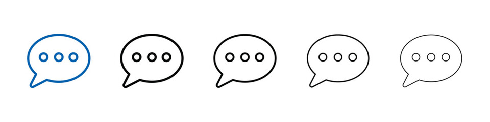 Aufkleber - Messaging icon Outline vector logo for web ui