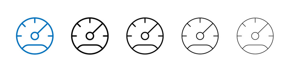 Poster - Meter icon Outline vector logo for web ui