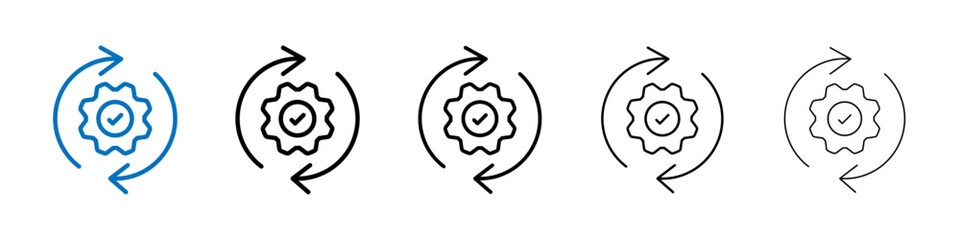 Poster - Methodology icon Outline vector logo for web ui