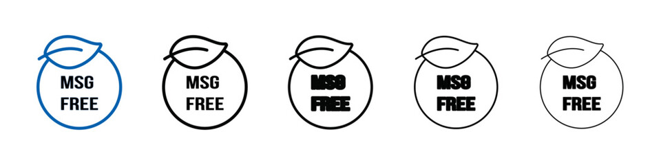 Poster - Msg free icon Outline vector logo for web ui