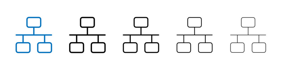 Poster - Network Icon Outline vector logo for web ui