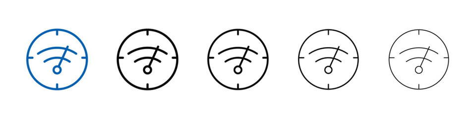Poster - Network speed test icon Outline vector logo for web ui