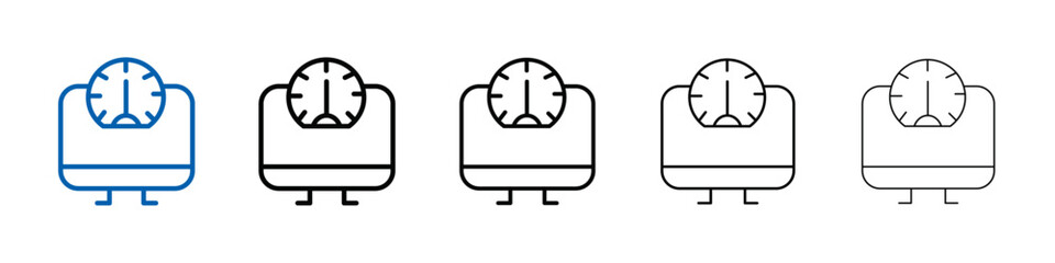 Poster - Network speed test icon Outline vector logo for web ui