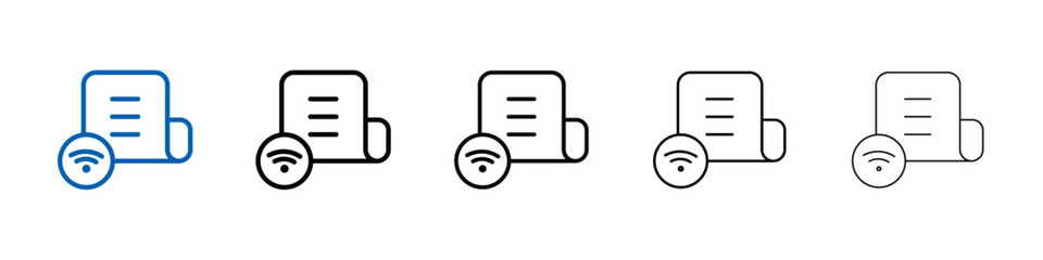 Aufkleber - News Feed icon Outline vector logo for web ui