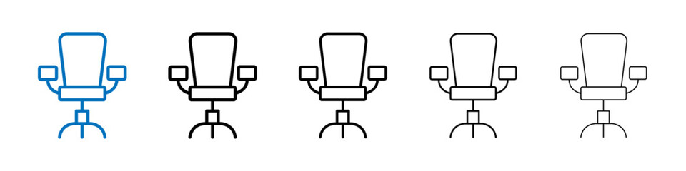 Poster - Office chair icon Outline vector logo for web ui