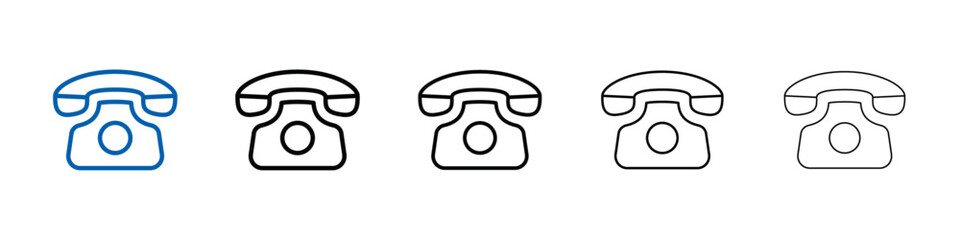 Aufkleber - old phone icon Outline vector logo for web ui