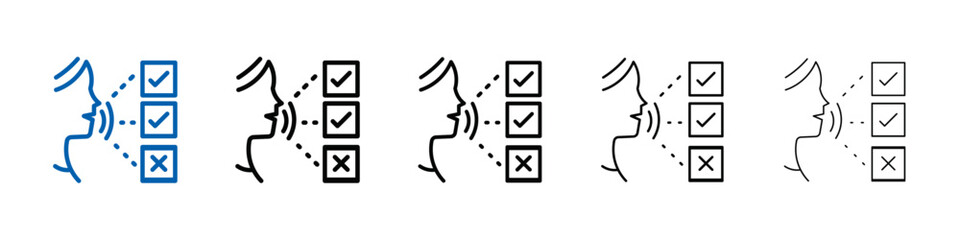 Poster - Oral survey icon Outline vector logo for web ui