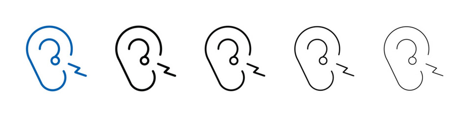 Poster - Otitis icon Outline vector logo for web ui