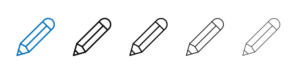 Poster - Pencil icon Outline vector logo for web ui