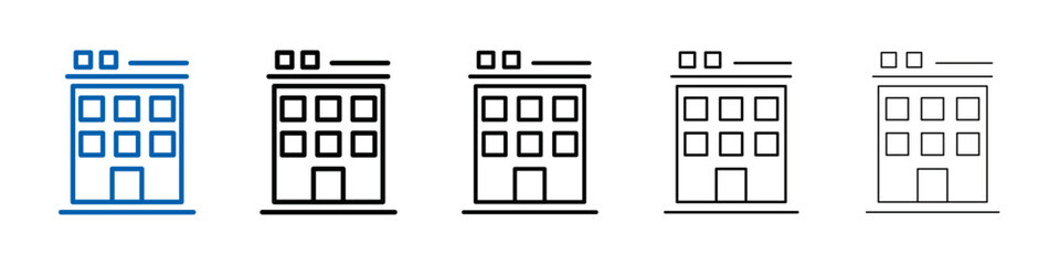 Poster - Penthouse icon Outline vector logo for web ui