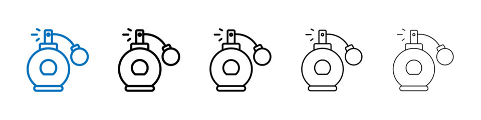 Aufkleber - Perfume bottle icon Outline vector logo for web ui