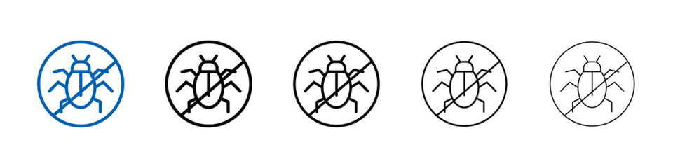 Poster - Pest control icon Outline vector logo for web ui
