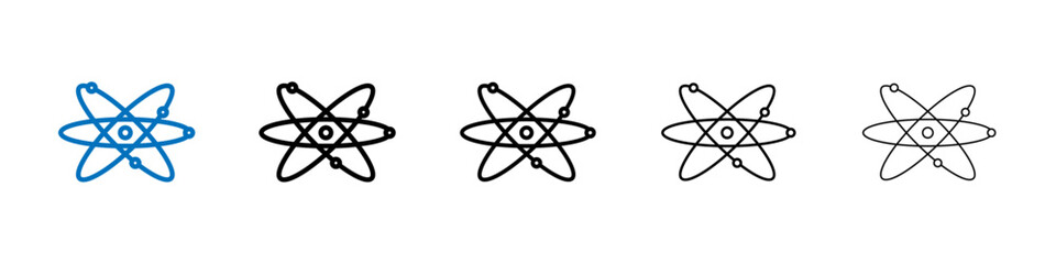 Poster - Physics icon Outline vector logo for web ui