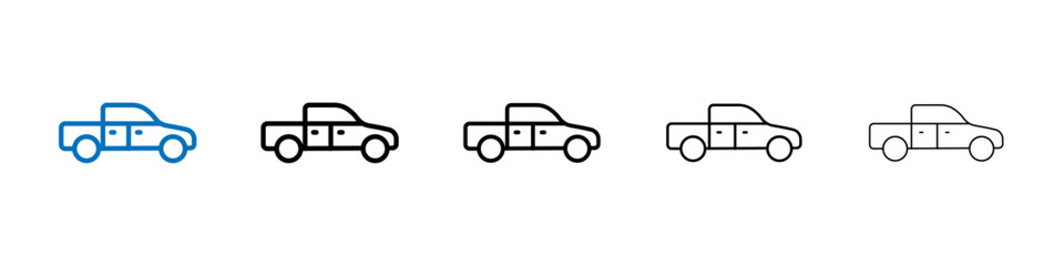 Poster - Pick axe icon Outline vector logo for web ui