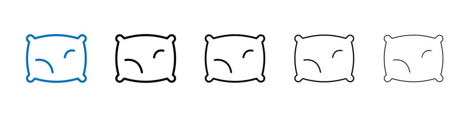 Poster - Pillow icon Outline vector logo for web ui